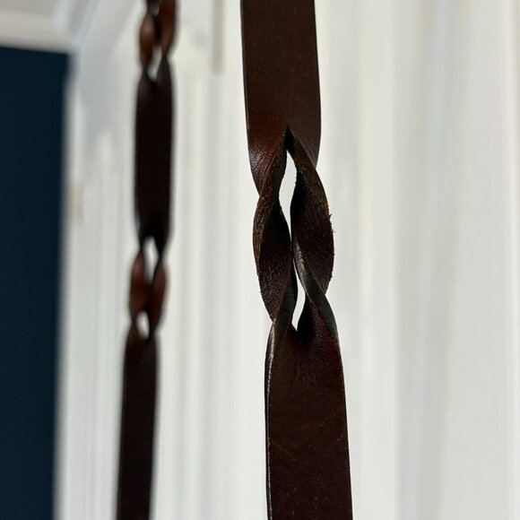 Massimo Dutti Genuine Leather Crossbody Bag – Dark Brown – Boho Vintage Style - Picture 4 of 15